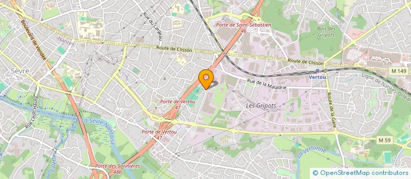 localisation de l'entreprise FILLONNEAU THIBAUD  VERTOU