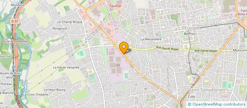localisation de l'entreprise FILLOUX à SCHOELCHER