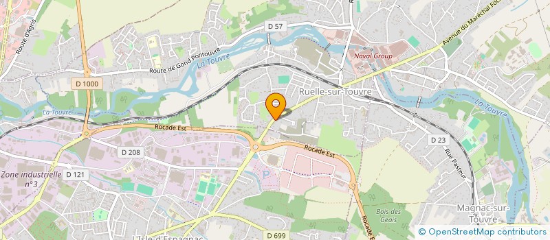 localisation de l'entreprise FILM 2009  RUELLE-SUR-TOUVRE