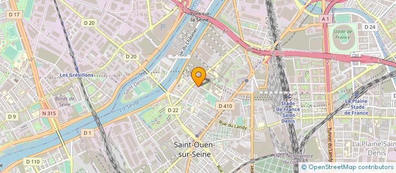 localisation de l'entreprise FILM WORK à SAINT-OUEN-SUR-SEINE