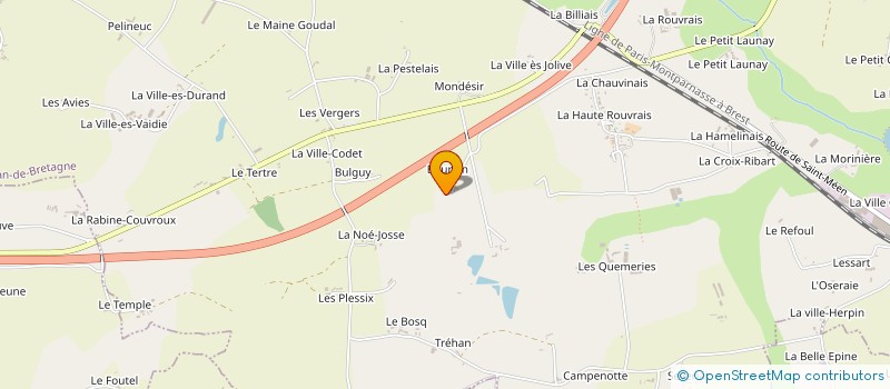 localisation de l'entreprise FILMAPART  MONTAUBAN-DE-BRETAGNE