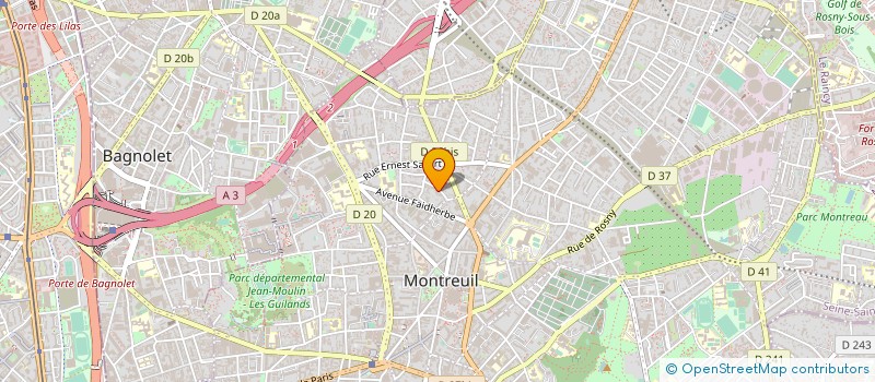 localisation de l'entreprise FILMS ALYNE à MONTREUIL