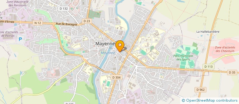 localisation de l'entreprise FILMS DE L'YMAGIER  MAYENNE