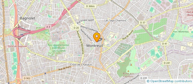 localisation de l'entreprise FILMS DU TROPIQUE à MONTREUIL