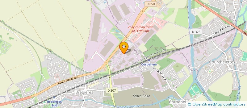 localisation de l'entreprise FILOCO  BREBIERES