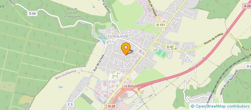 localisation de l'entreprise FILOG à ISNEAUVILLE