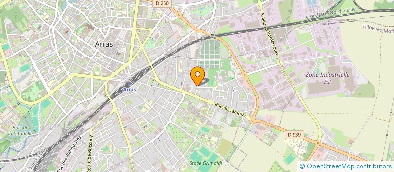 localisation de l'entreprise FILOGAB à ARRAS