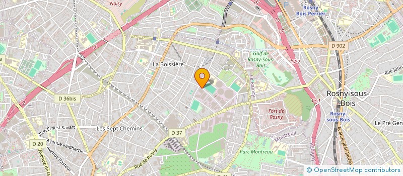 localisation de l'entreprise FILON à MONTREUIL
