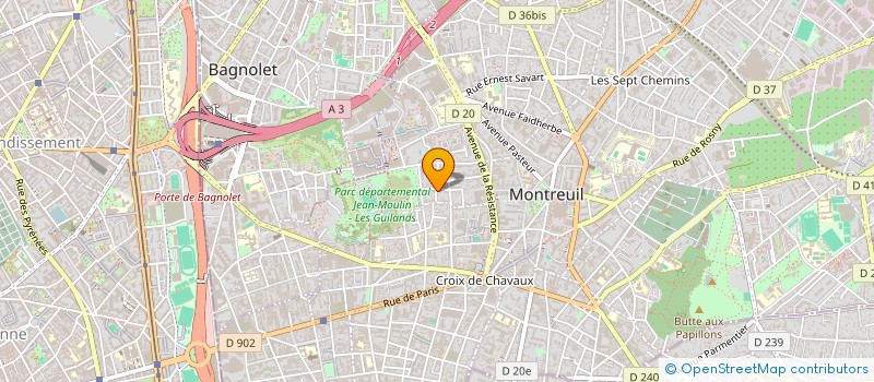 localisation de l'entreprise FILON CALLEWAE COMPER PAGE JUY à MONTREUIL