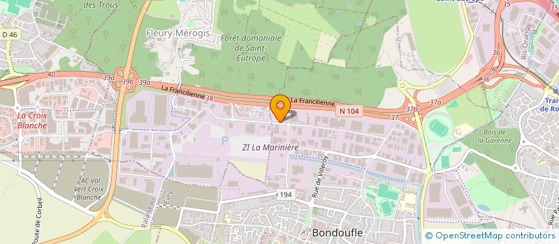 localisation de l'entreprise FILOPAL à BONDOUFLE