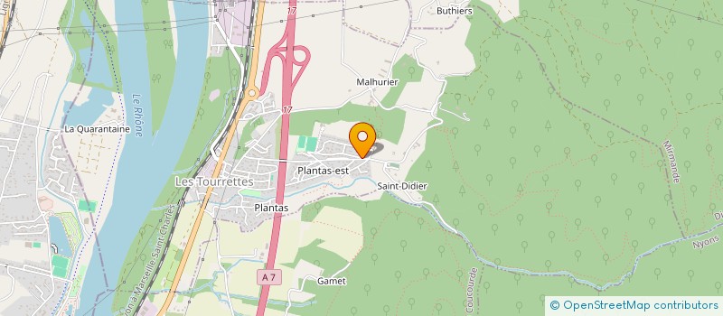 localisation de l'entreprise FILOSOLS  LES TOURRETTES