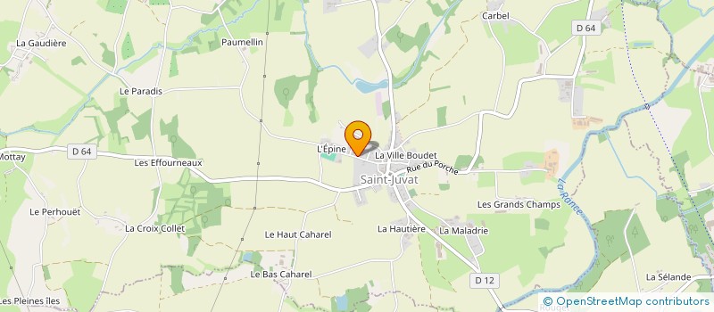 localisation de l'entreprise FILOUX COUVERTURE à SAINT-JUVAT