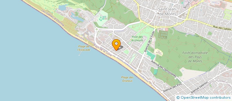 localisation de l'entreprise FILOUX ET CAILLERE  SAINT-JEAN-DE-MONTS