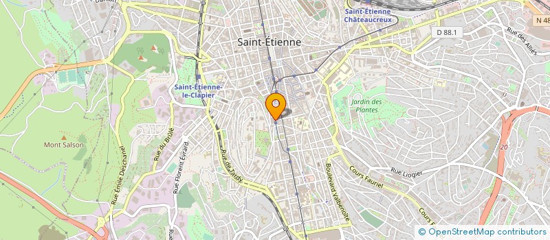 localisation de l'entreprise FILPAC CGT RHONE ALPES à SAINT-ETIENNE