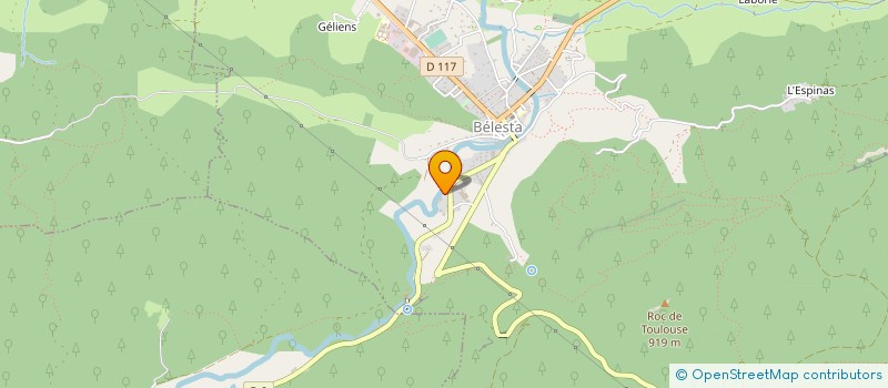 localisation de l'entreprise FILPRET à BELESTA