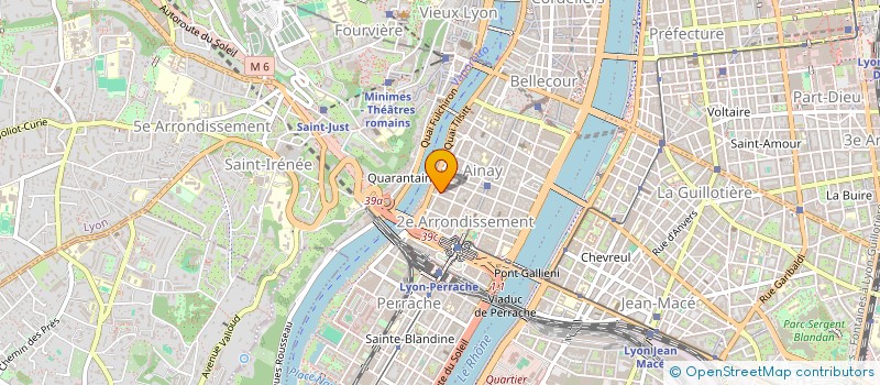 localisation de l'entreprise FILS ET FIBRES à LYON