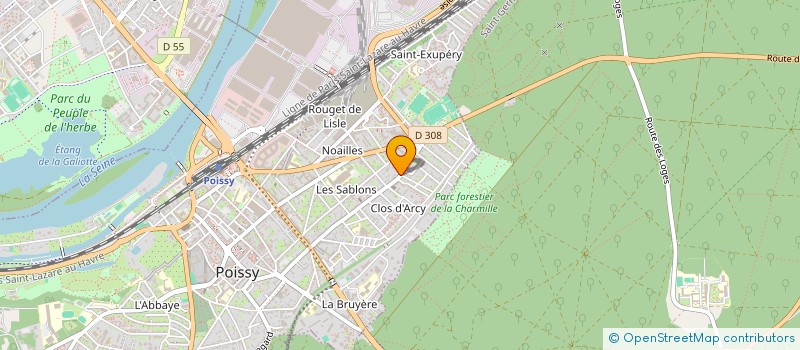 localisation de l'entreprise FILTECHAI  POISSY