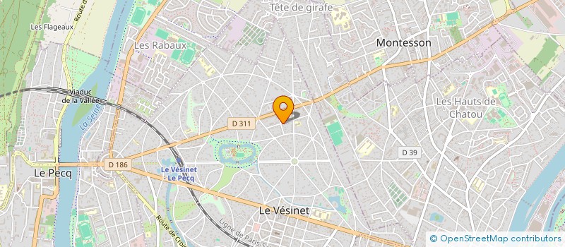 localisation de l'entreprise FILTEX à LE VESINET