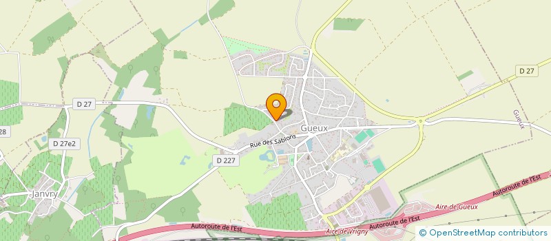 localisation de l'entreprise FILTRA à GUEUX