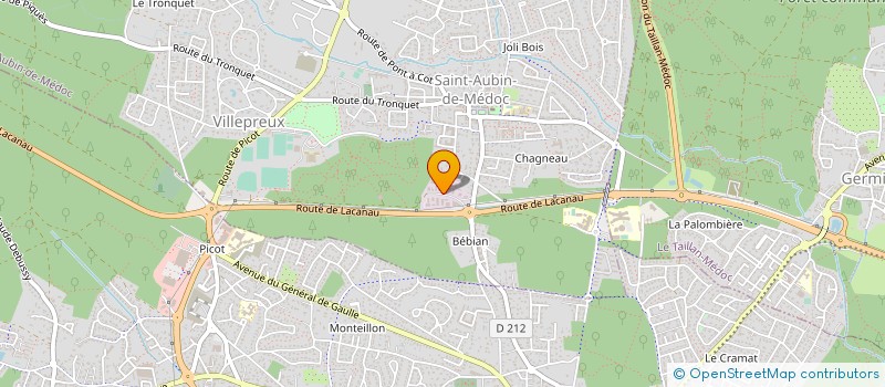 localisation de l'entreprise FILTRASUD  SAINT-AUBIN-DE-MEDOC