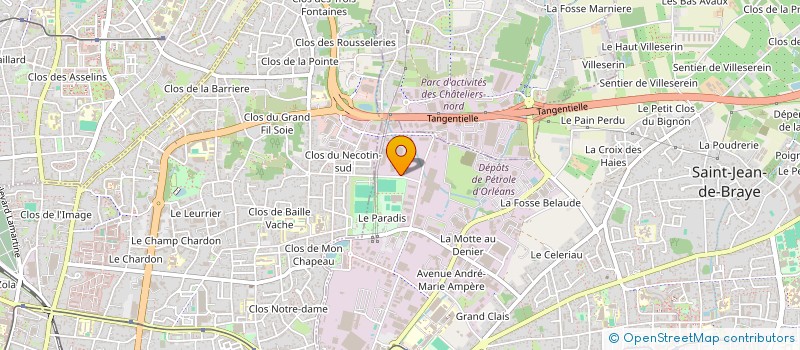 localisation de l'entreprise FILTRATECH à ST JEAN DE BRAYE