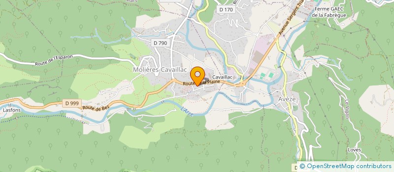 localisation de l'entreprise FILTRE CAPILLERY à MOLIERES-CAVAILLAC