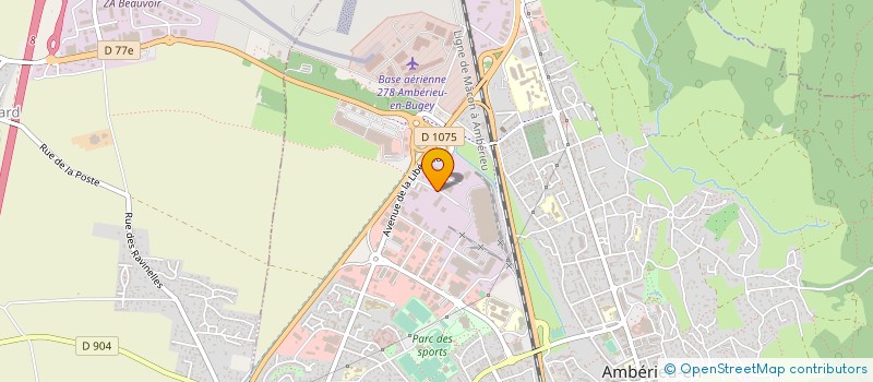 localisation de l'entreprise FILTRES MONNET à AMBERIEU-EN-BUGEY