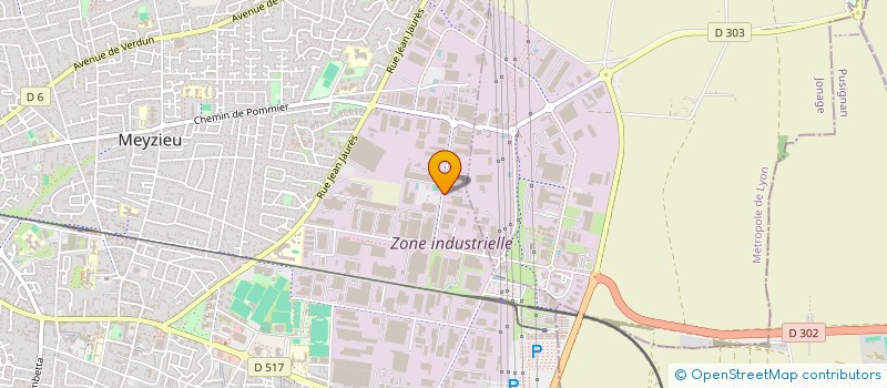 localisation de l'entreprise FILTRES VERNAY SA à MEYZIEU