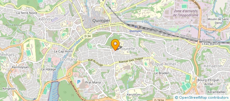 localisation de l'entreprise FILTRISOL CONSEIL à QUIMPER