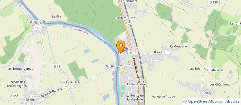 localisation de l'entreprise FILVAL  LES ORMES