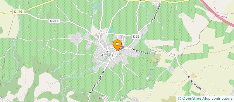 localisation de l'entreprise FILY-FRUITS  ARZENS