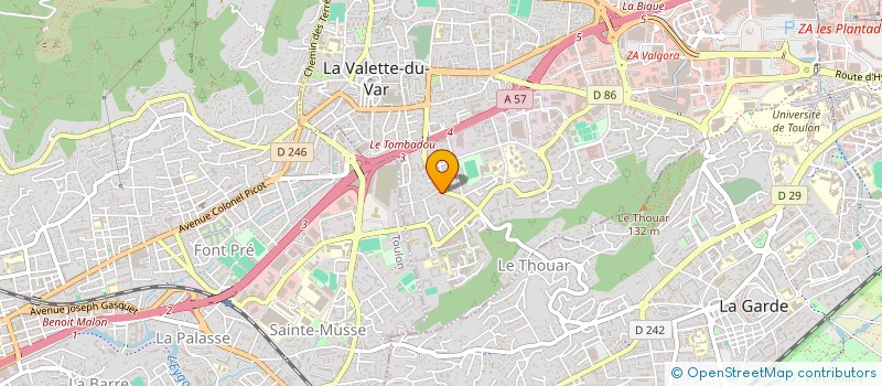 localisation de l'entreprise FILYANA à LA VALETTE-DU-VAR