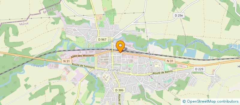 localisation de l'entreprise FIM ALU PLAST  FISMES