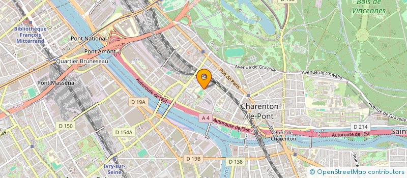 localisation de l'entreprise FIM FINANCIERE IMMOBILIERE MARCIANO  CHARENTON-LE-PONT