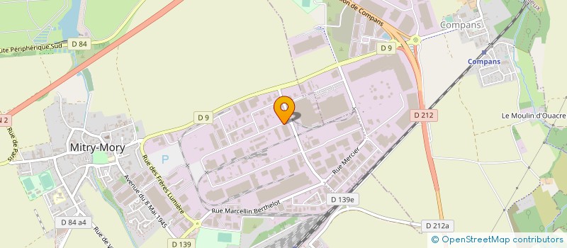 localisation de l'entreprise FIM INOX INDUSTRIE à MITRY-MORY