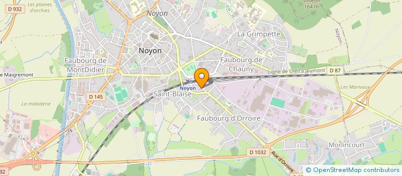 localisation de l'entreprise FIM VALLEE DE L OISE  NOYON