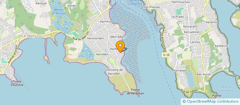 localisation de l'entreprise FIMA 2  LA TRINITE-SUR-MER