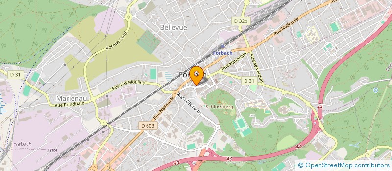 localisation de l'entreprise FIMA  FORBACH