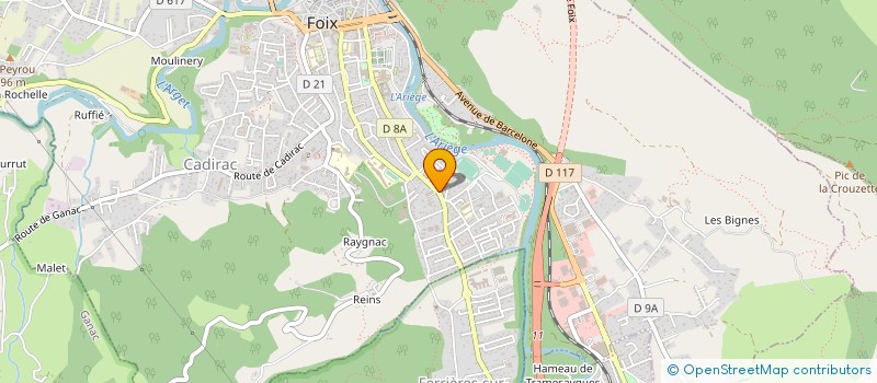 localisation de l'entreprise FIMA à FOIX