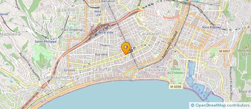 localisation de l'entreprise FIMA - FONCIERE ET IMMOBILIERE MONEGASQUE ET AZUREENNE à NICE