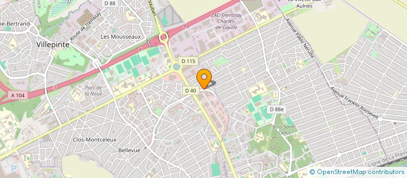 localisation de l'entreprise FIMADA à VILLEPINTE