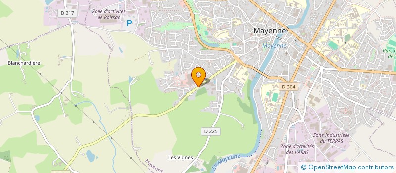 localisation de l'entreprise FIMADIS à MAYENNE