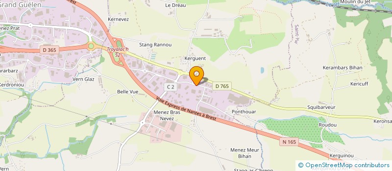 localisation de l'entreprise FIMAGRI à SAINT-EVARZEC