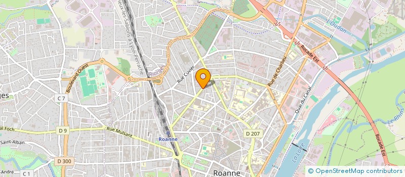 localisation de l'entreprise FIMAILLE à ROANNE