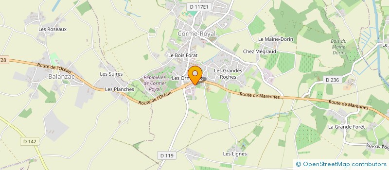 localisation de l'entreprise FIMALEO  CORME-ROYAL