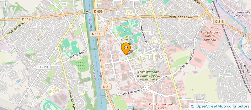 localisation de l'entreprise FIMAT  AGEN