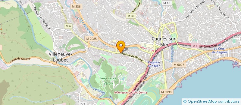 localisation de l'entreprise FIMCO à CAGNES-SUR-MER