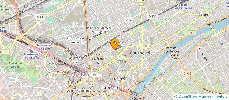 localisation de l'entreprise FIMEC à COURBEVOIE