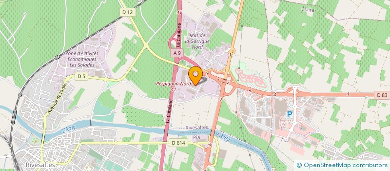 localisation de l'entreprise FIMHOTEL  RIVESALTES