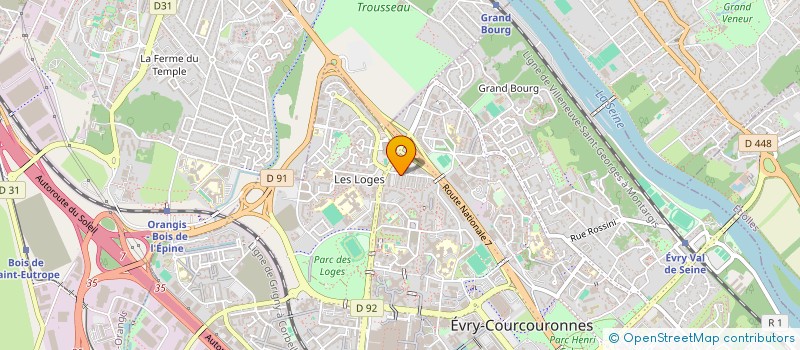 localisation de l'entreprise FIMI à EVRY-COURCOURONNES